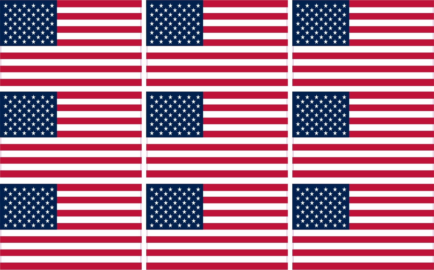 USA Flag Stickers