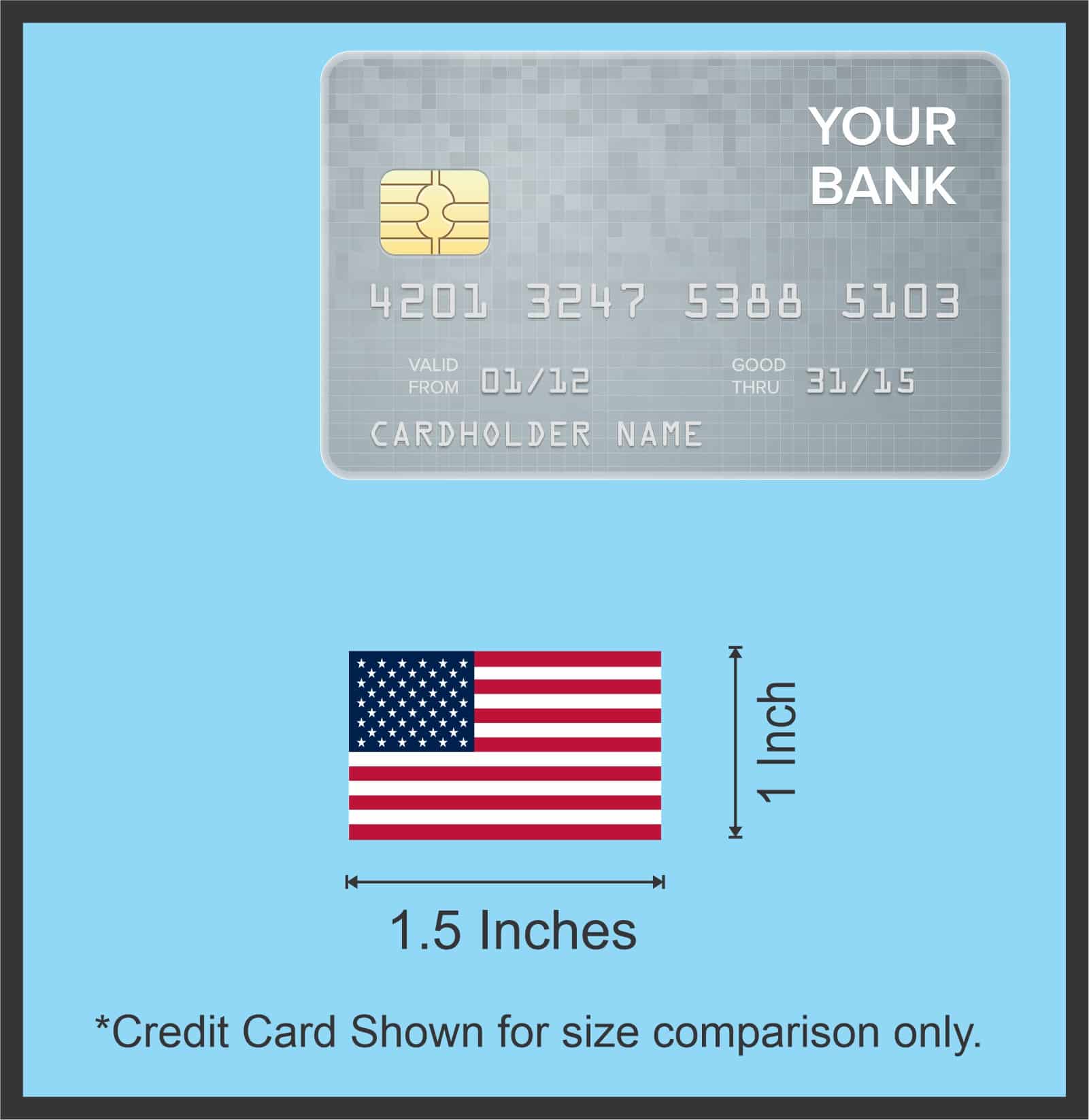 USA Flag Stickers