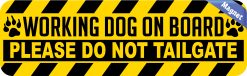Working Dog On Board Magnet