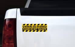 Working Dog On Board Magnet