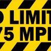 Speed Limit Sticker