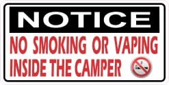 No Smoking Sticker