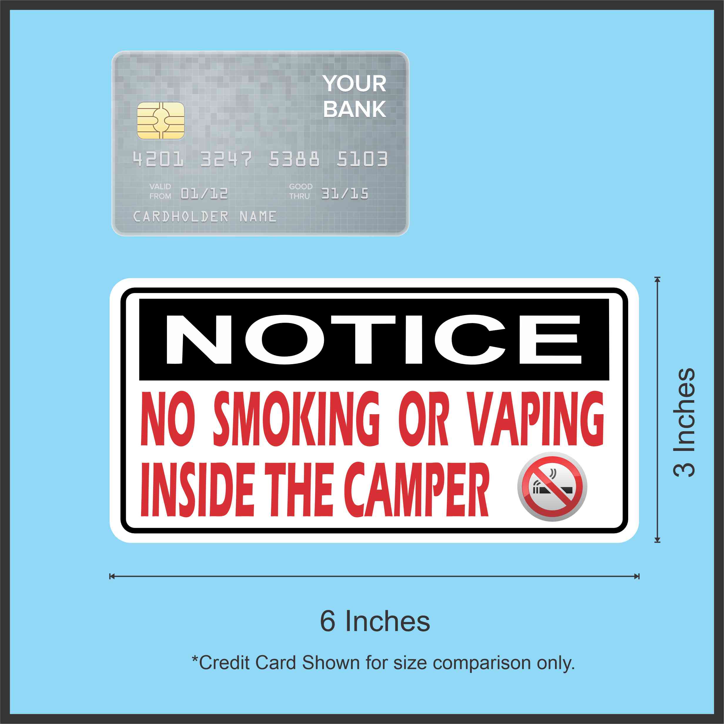No Smoking Sticker