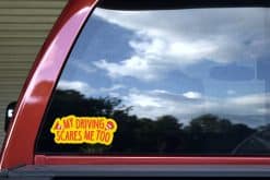 My Driving Scares Me Too Sticker