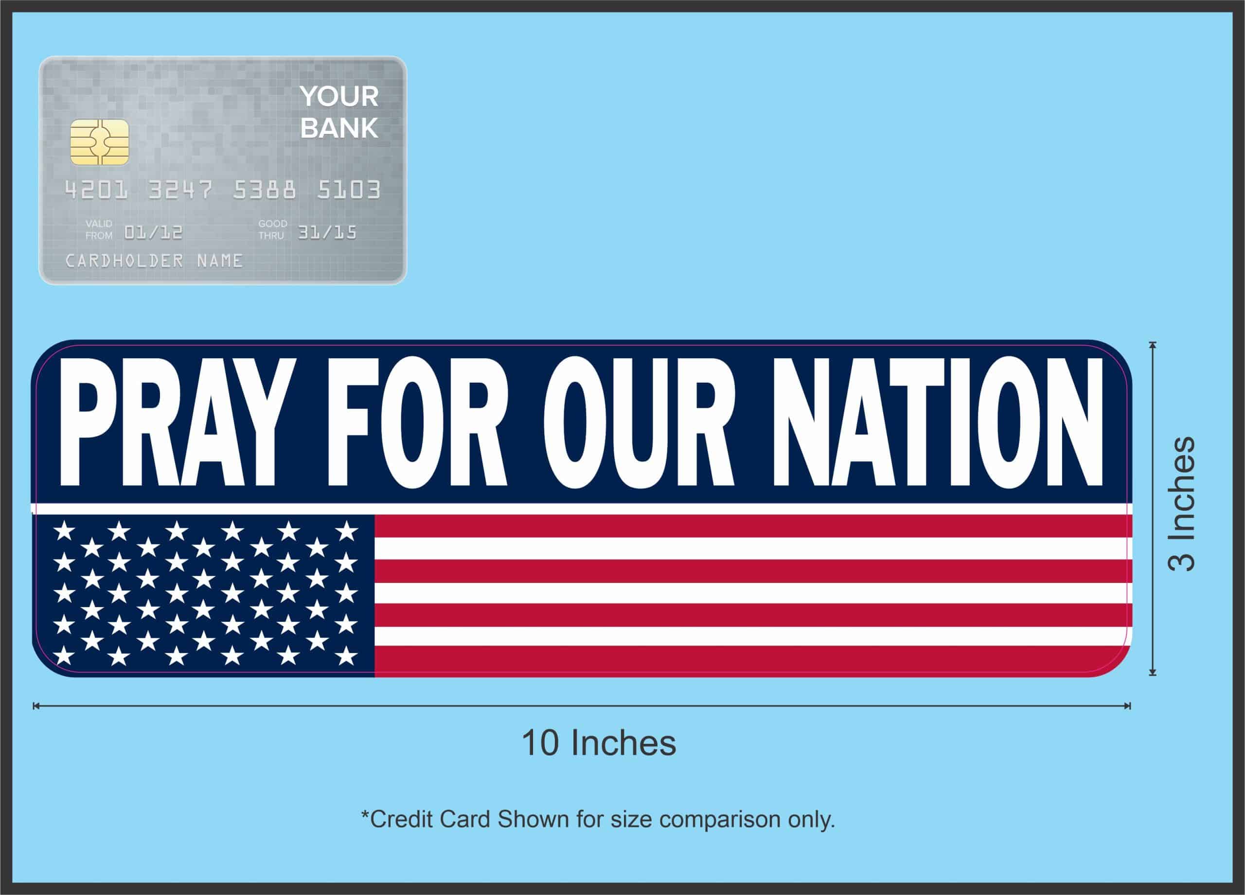 Pray for Our Nation Sticker