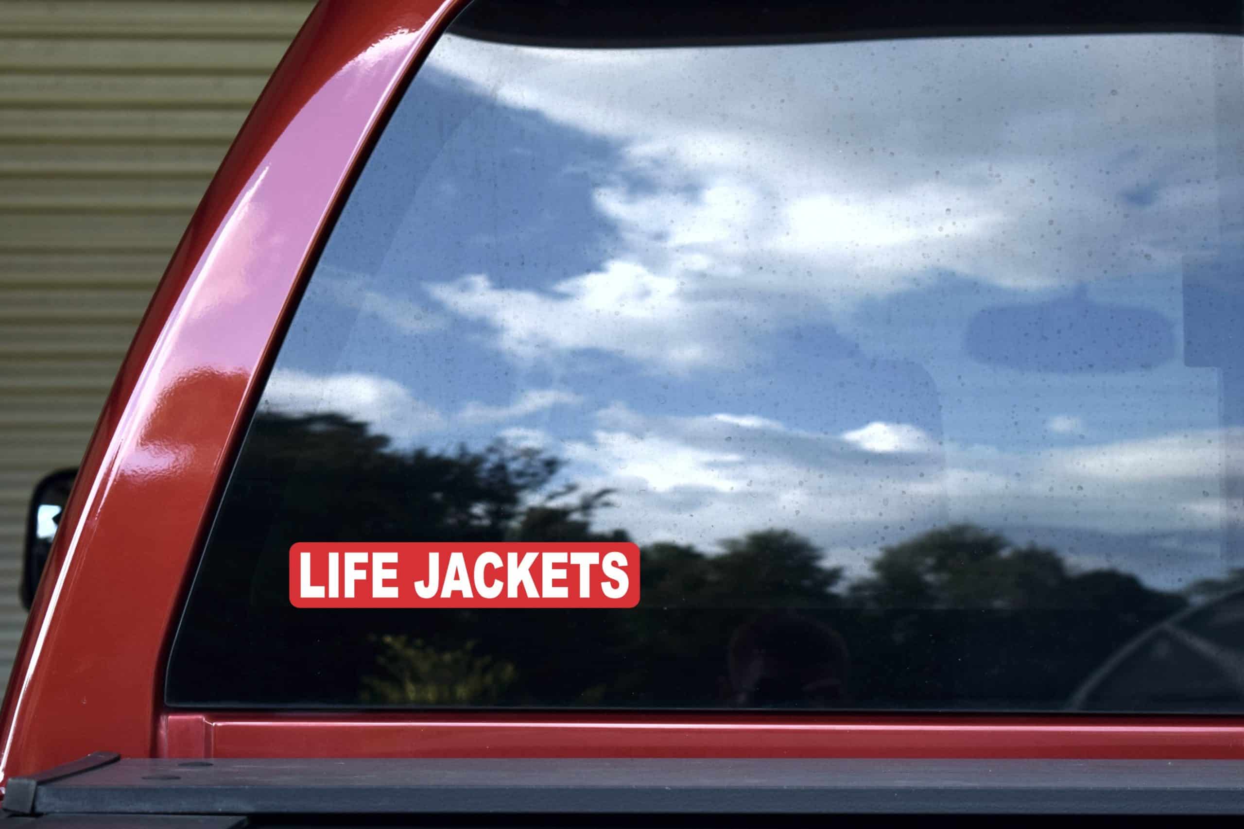 StickerTalk Life Jackets Vinyl Stickers, 8 inches x 1.5 inches - Image 4