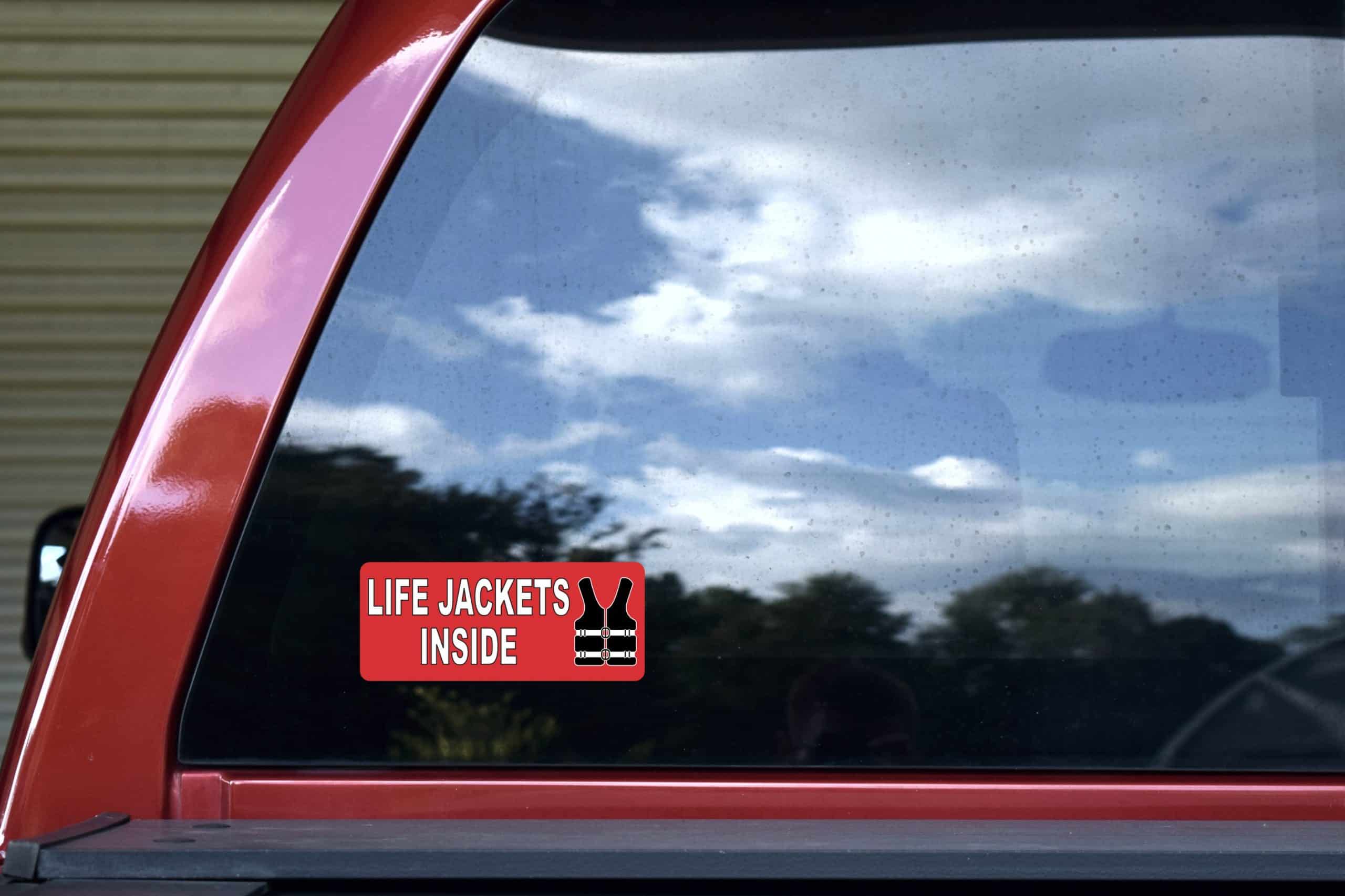 StickerTalk Life Jackets Inside Vinyl Stickers, 6 inches x 2.5 inches - Image 6