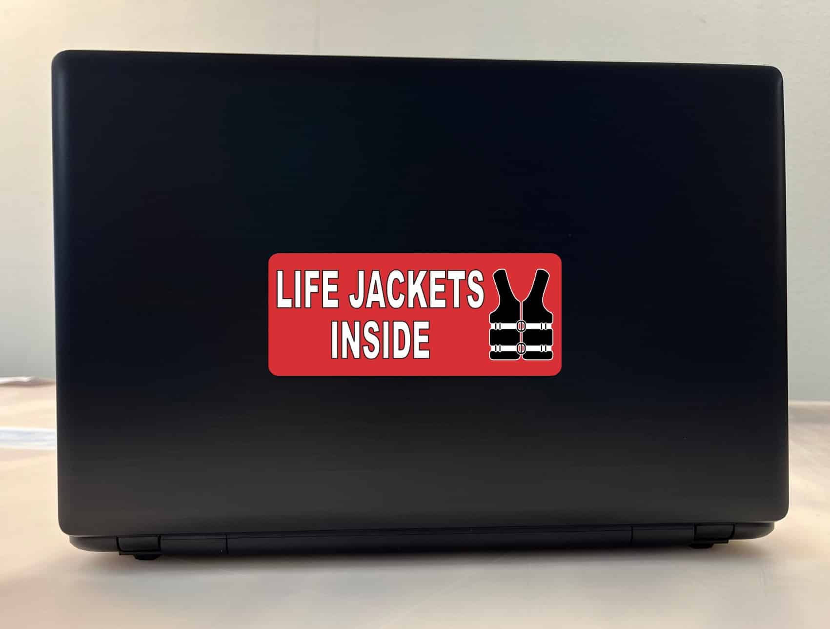 StickerTalk Life Jackets Inside Vinyl Stickers, 6 inches x 2.5 inches - Image 4