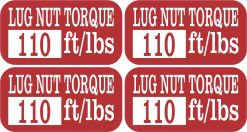 Lug Nut Stickers