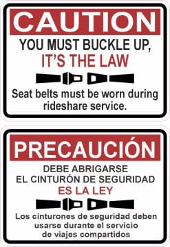 Buckle Up Stickers