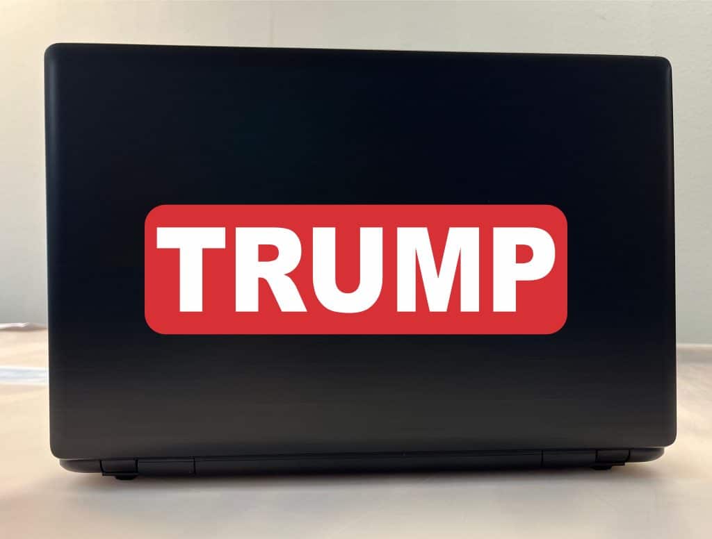 StickerTalk Trump Vinyl Sticker, 10 inches x 3 inches – StickerTalk®
