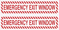 Emergency Exit Stickers