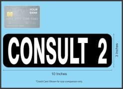 Consult Room Sticker