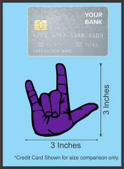 ASL ILY Hand Stickers