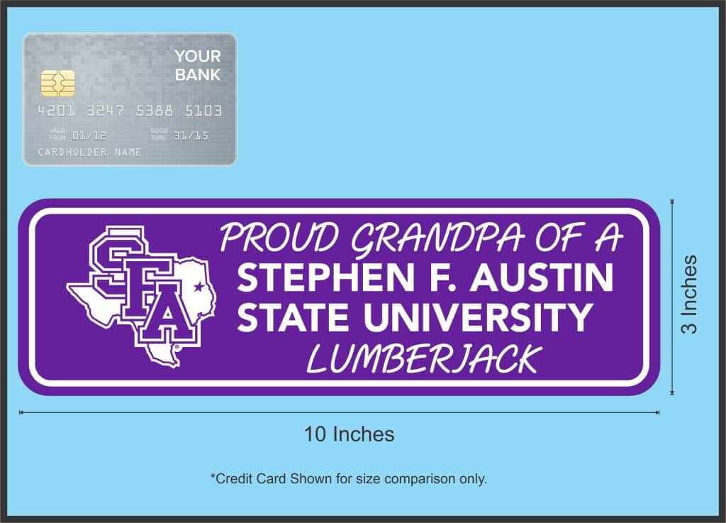 StickerTalk Official Licensed SFA Grandpa Lumberjack Sticker, 10 inches ...