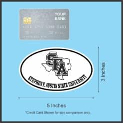 StickerTalk Officially Licensed SFA Stephen F Austin Sticker, 5 inches x 3 inches
