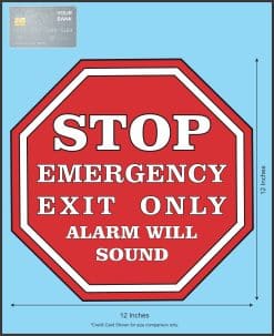 Emergency Exit Sticker