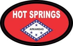 Hot Springs Arkansas Sticker