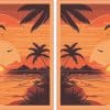 Sunset Stickers