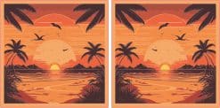 Sunset Stickers