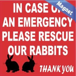 Rescue Our Rabbits Magnet