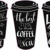 Coffee Cup Saying Stickers