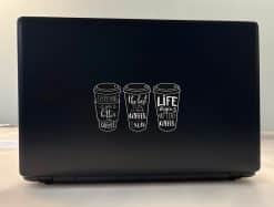 Coffee Cup Saying Stickers