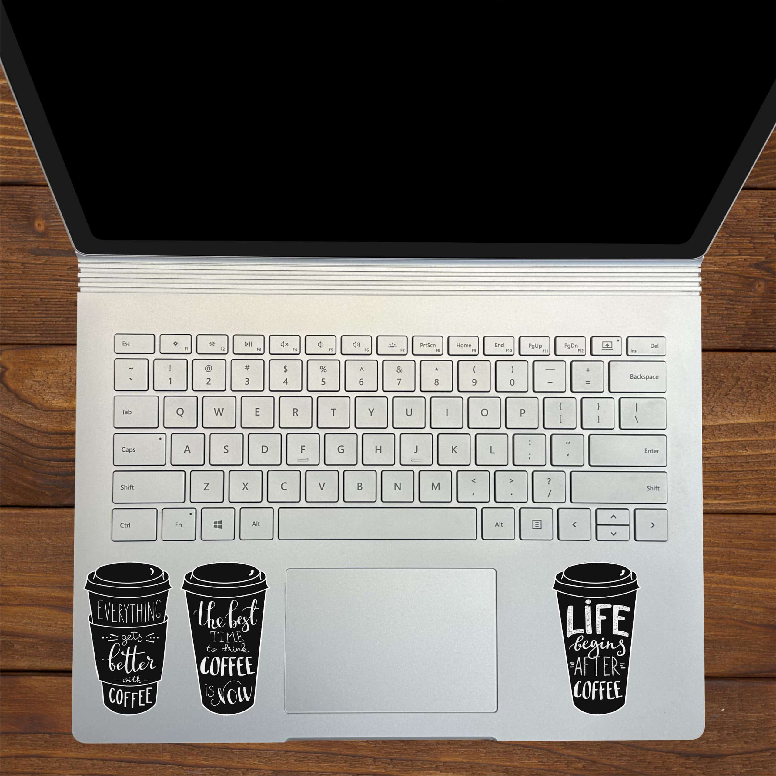 Coffee Cup Saying Stickers