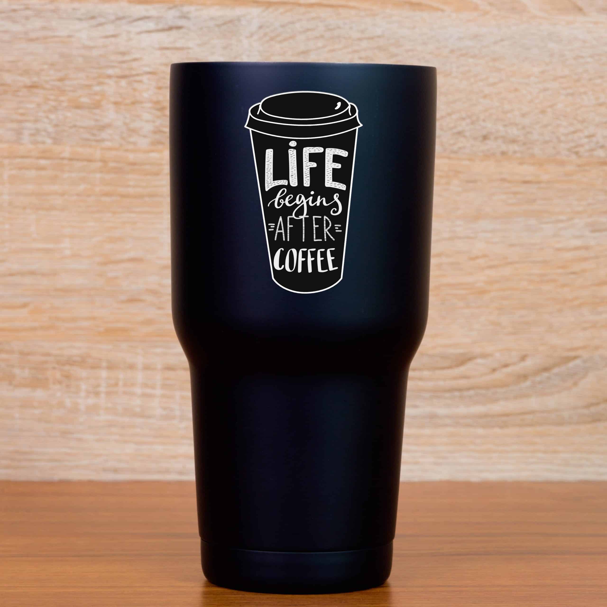 Coffee Cup Saying Stickers