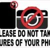 No Pictures Sticker