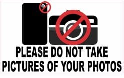 No Pictures Sticker