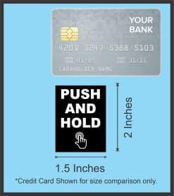 Push and Hold Stickers