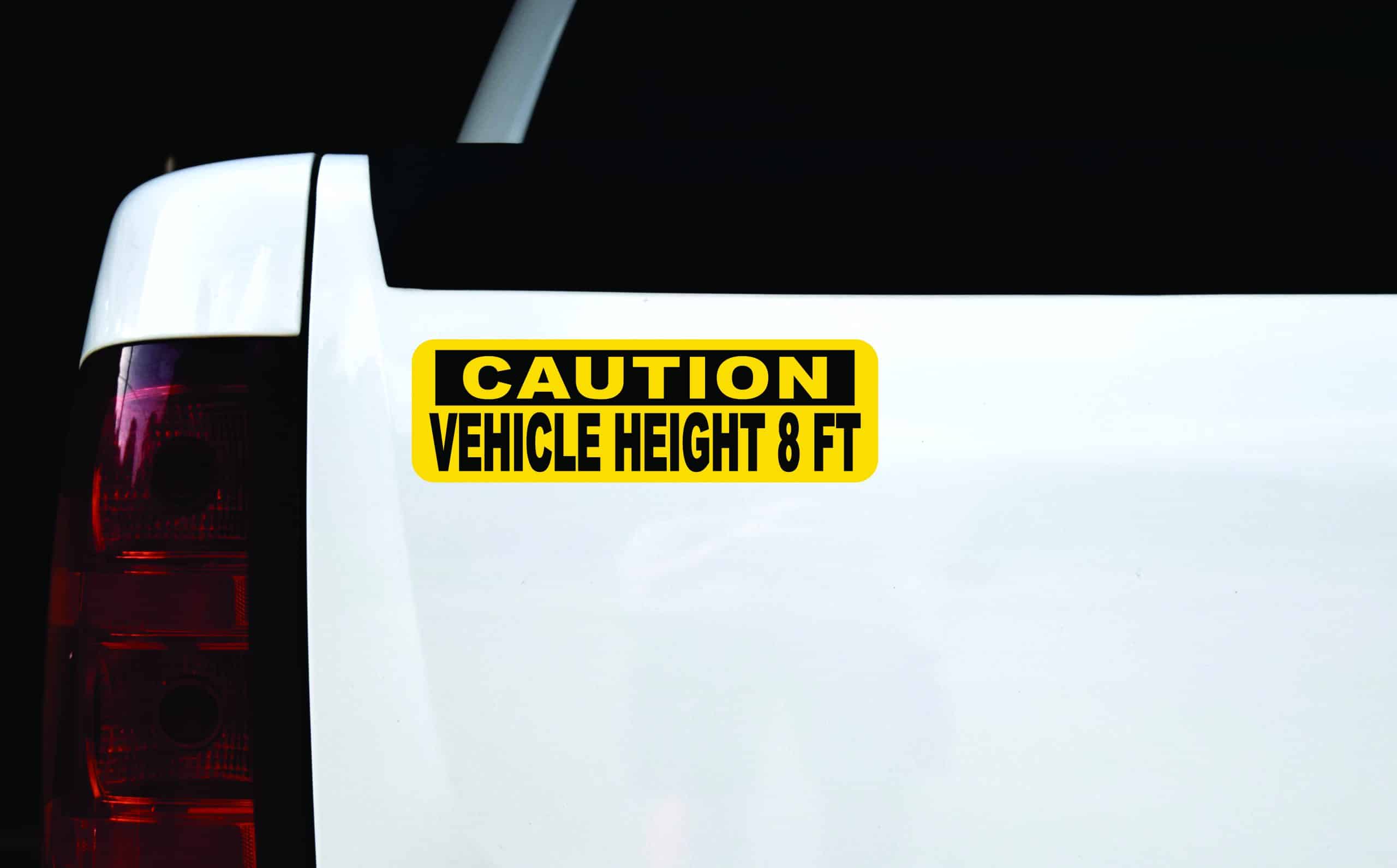 Vehicle Height Sticker