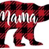 Christmas Mama Bear Sticker