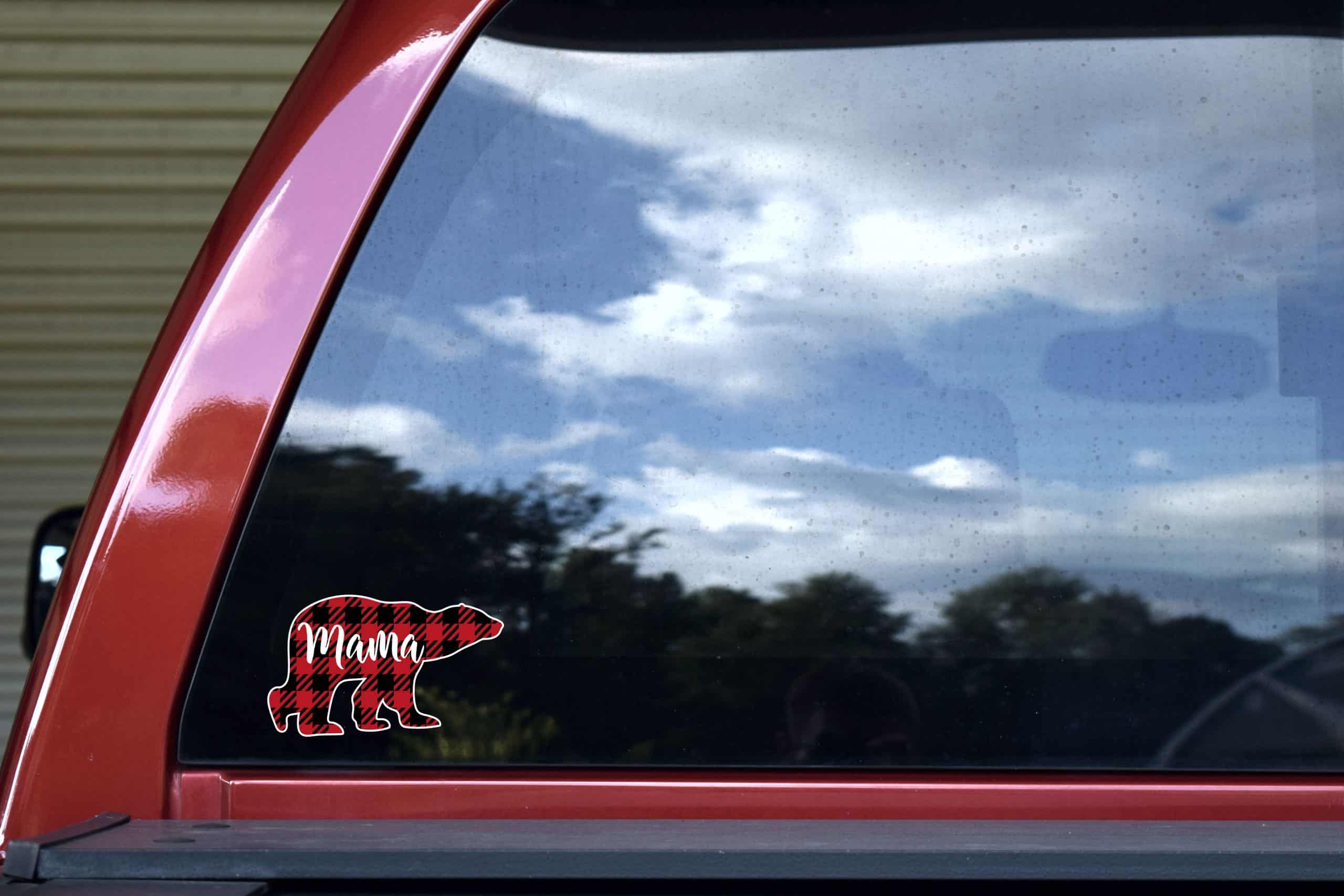 Christmas Mama Bear Sticker