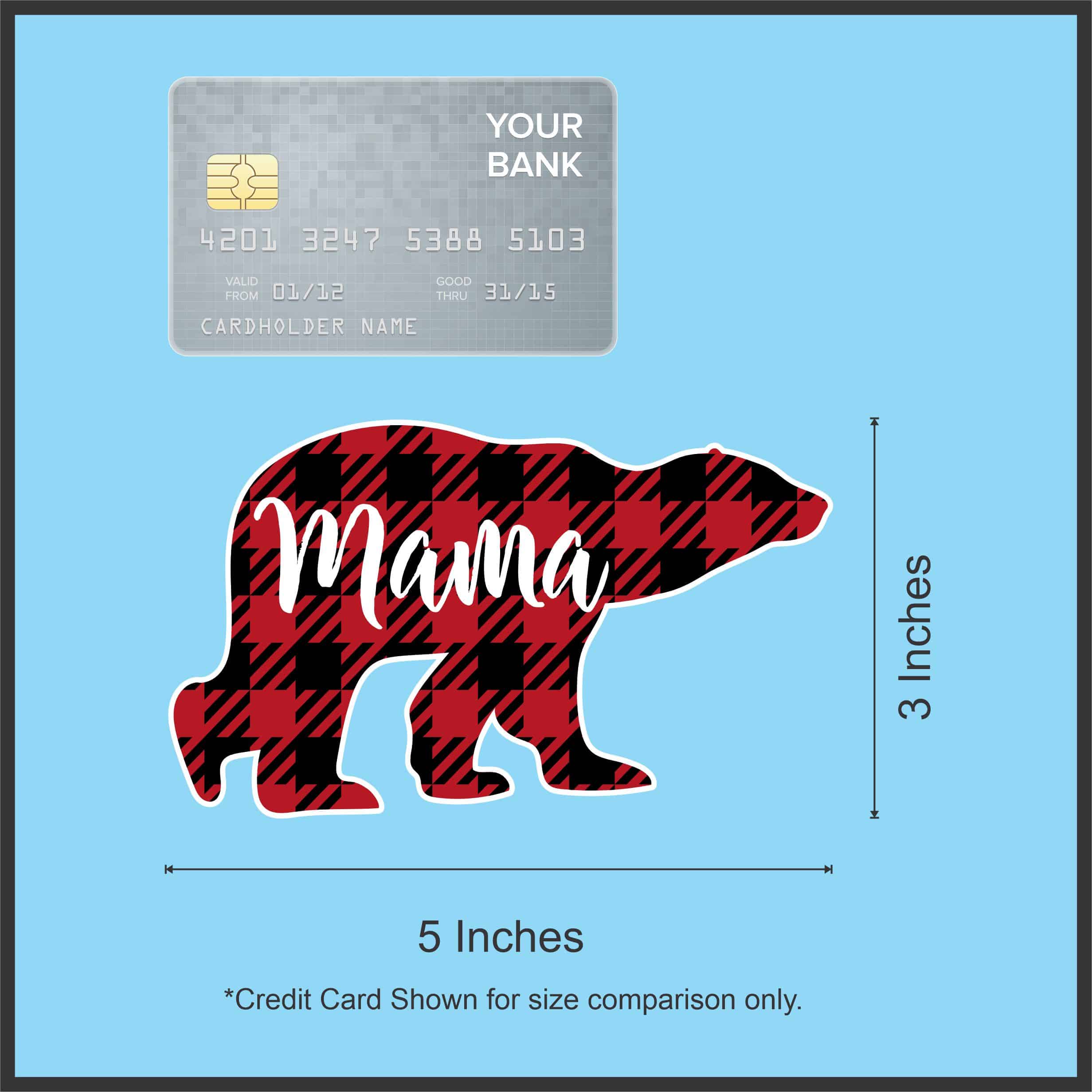 Christmas Mama Bear Sticker