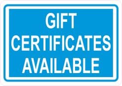 Gift Certificates Available Magnet