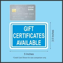 Gift Certificates Available Magnet
