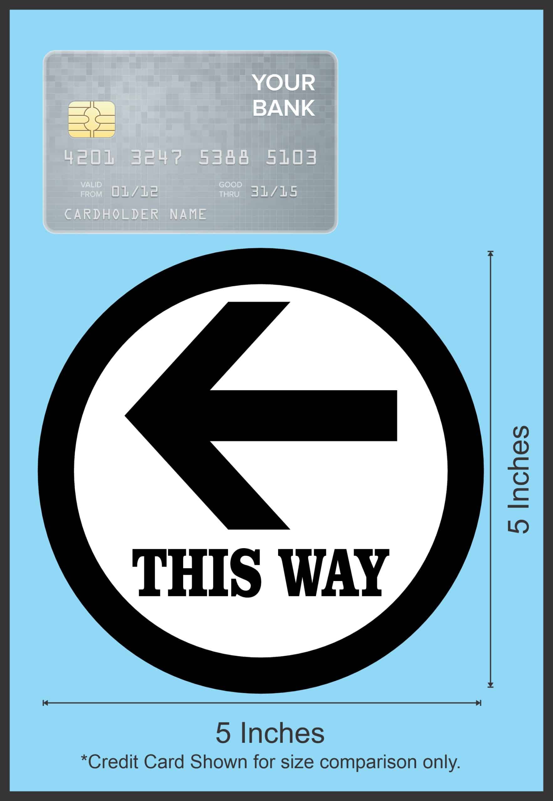 This Way Sticker