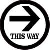 This Way Sticker
