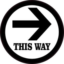 This Way Sticker