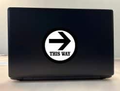 This Way Sticker