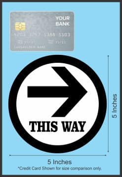 This Way Sticker