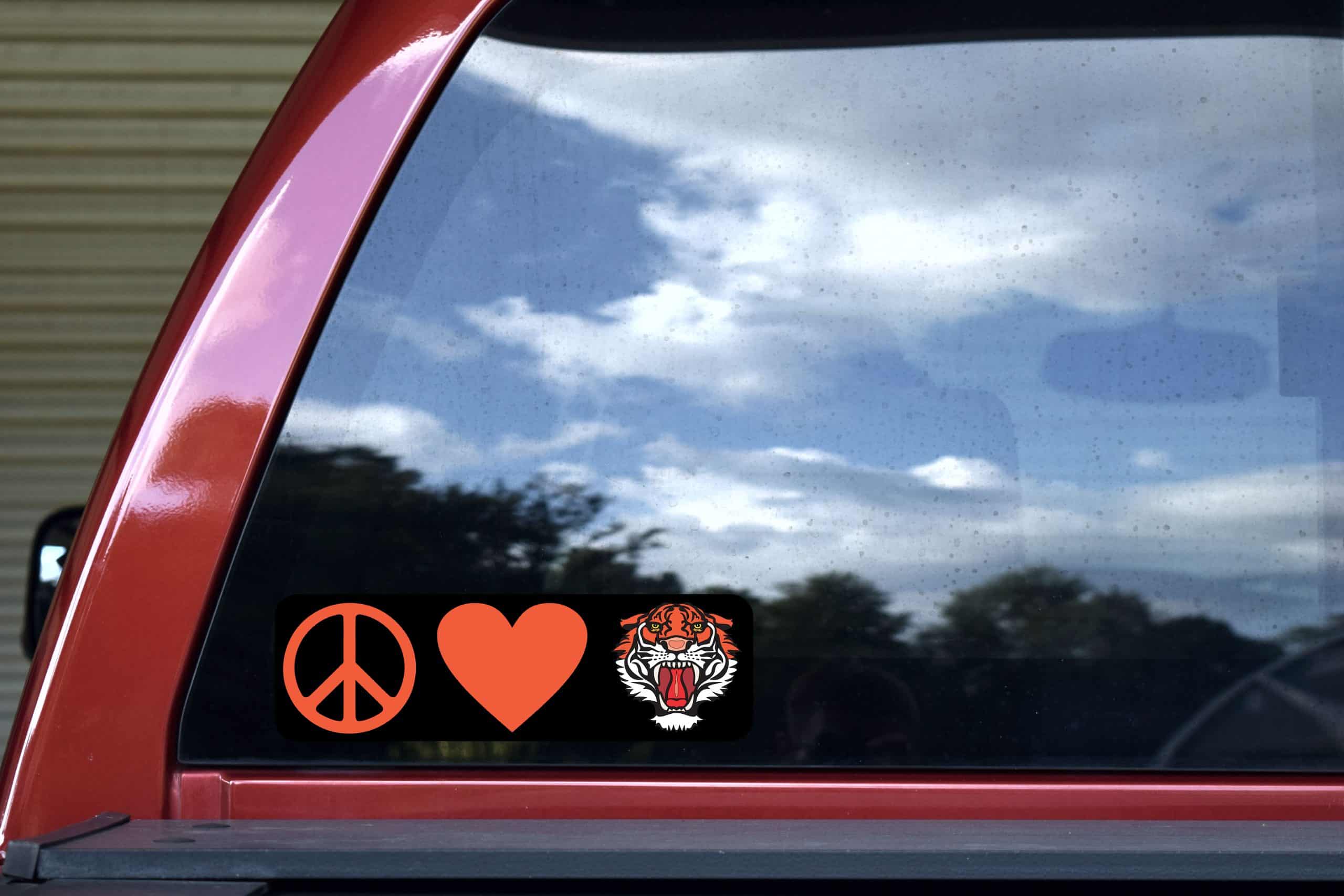 Tiger Mascot Sticker