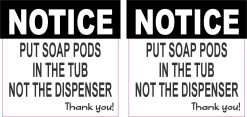Put Soap Pods In The Tub Sticker Sheet