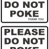 Please Do Not Poke Sticker