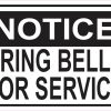 Ring Bell For Service Sticker