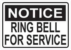 Ring Bell For Service Magnet