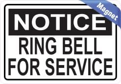 Ring Bell For Service Magnet