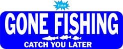 Gone Fishing Sticker
